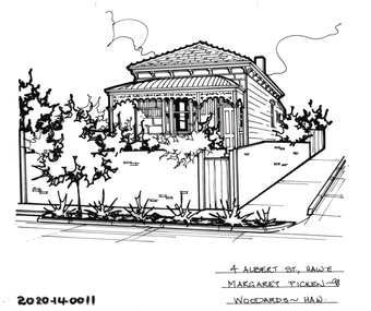 Drawing - Property Illustration, 4 Albert Street, Hawthorn East