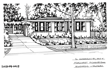 Drawing - Property Illustration, 16 Anderson Road, Hawthorn East, 2000