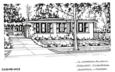 Drawing - Property Illustration, 16 Anderson Road, Hawthorn East