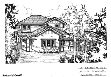 Drawing - Property Illustration, 34 Anderson Road, Hawthorn East