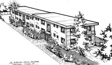Drawing - Property Illustration, 12 Auburn Grove, Hawthorn East