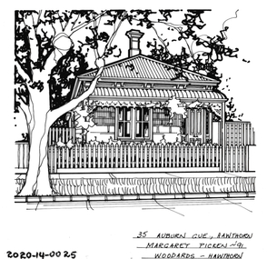 Drawing - Property Illustration, 35 Auburn Grove, Hawthorn East