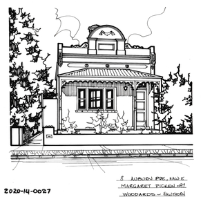 Drawing - Property Illustration, 8 Auburn Parade, Hawthorn East, 1997