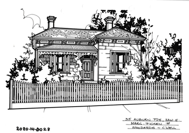 Drawing - Property Illustration, 35 Auburn Parade, Hawthorn East