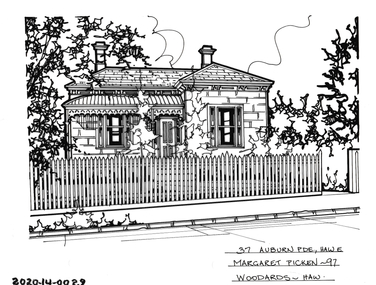 Drawing - Property Illustration, 37 Auburn Parade, Hawthorn East, 1997