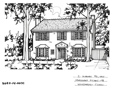 Drawing - Property Illustration, 2 Auburn Road, Hawthorn, 1998