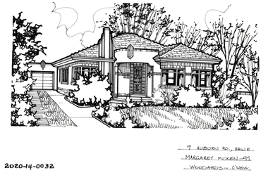 Drawing - Property Illustration, 9 Auburn Road, Hawthorn, 1995