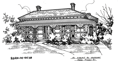 Drawing - Property Illustration, 191 Auburn Road, Hawthorn