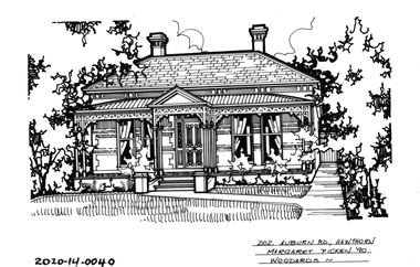 Drawing - Property Illustration, 202 Auburn Road, Hawthorn