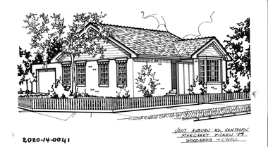 Drawing - Property Illustration, 1/207 Auburn Road, Hawthorn, 1989