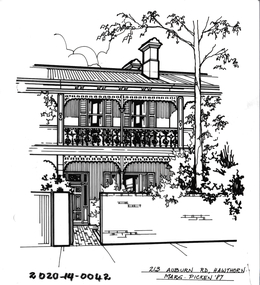 Drawing - Property Illustration, 213 Auburn Road, Hawthorn