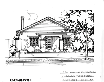 Drawing - Property Illustration, 239 Auburn Road, Hawthorn