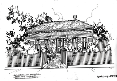 Drawing - Property Illustration, 315 Auburn Road, Hawthorn, 1987
