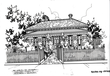Drawing - Property Illustration, 315 Auburn Road, Hawthorn