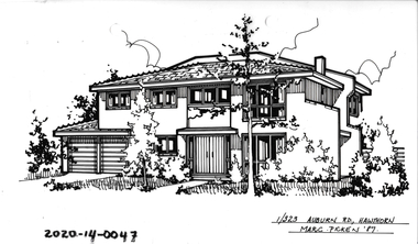 Drawing - Property Illustration, 1/323 Auburn Road, Hawthorn, 1987