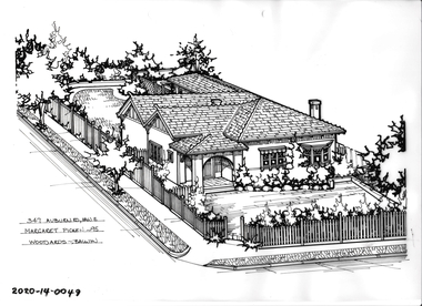 Drawing - Property Illustration, 347 Auburn Road, Hawthorn, 1995