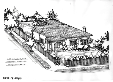 Drawing - Property Illustration, 347 Auburn Road, Hawthorn