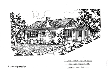 Drawing - Property Illustration, 357 Auburn Road, Hawthorn