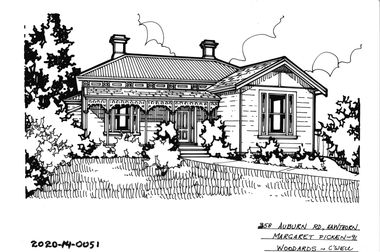 Drawing - Property Illustration, 358 Auburn Road, Hawthorn, 1991