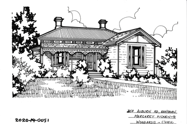 Drawing - Property Illustration, 358 Auburn Road, Hawthorn