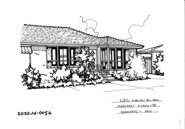 Drawing - Property Illustration, 2/370 Auburn Road, Hawthorn, 1994