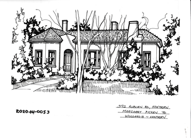 Drawing - Property Illustration, 392 Auburn Road, Hawthorn