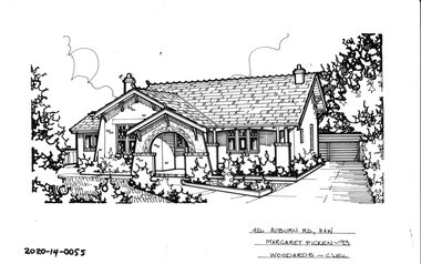 Drawing - Property Illustration, 426 Auburn Road, Hawthorn, 1993