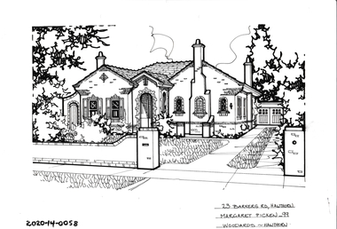 Drawing - Property Illustration, 23 Barkers Road, Hawthorn