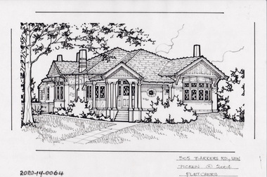 Drawing - Property Illustration, 305 Barkers Road, Hawthorn, 2004