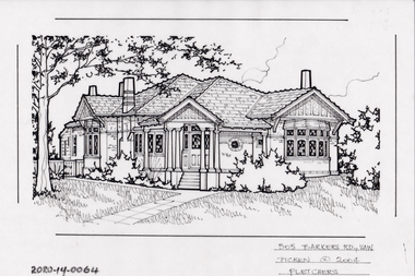 Drawing - Property Illustration, 305 Barkers Road, Hawthorn