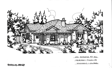 Drawing - Property Illustration, 450 Barkers Road, Hawthorn, 1997