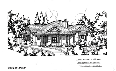 Drawing - Property Illustration, 450 Barkers Road, Hawthorn