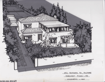 Drawing - Property Illustration, 456 Barkers Road, Hawthorn, 1993