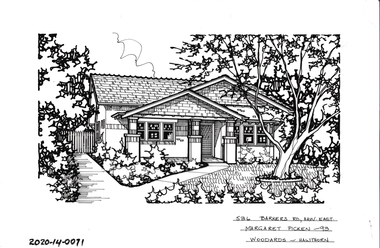Drawing - Property Illustration, 536 Barkers Road, Hawthorn, 1993