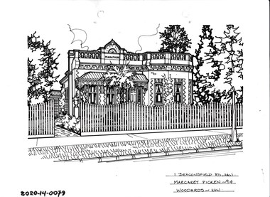 Drawing - Property Illustration, 1 Beaconsfield Road, Hawthorn