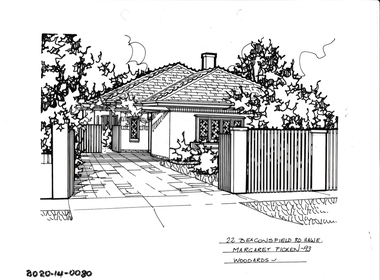 Drawing - Property Illustration, 22 Beaconsfield Road, Hawthorn