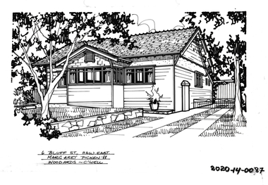 Drawing - Property Illustration, 6 Bluff Street, Hawthorn East, 1988