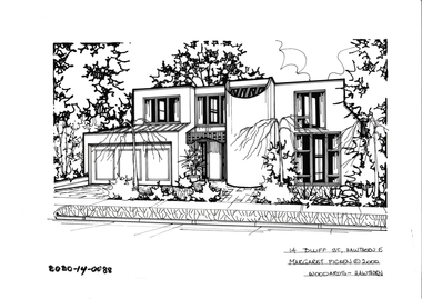 Drawing - Property Illustration, 14 Bluff Street, Hawthorn East