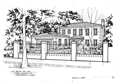 Drawing - Property Illustration, 26 Bluff Street, Hawthorn East