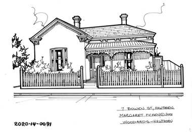 Drawing - Property Illustration, 7 Bowen Street, Hawthorn