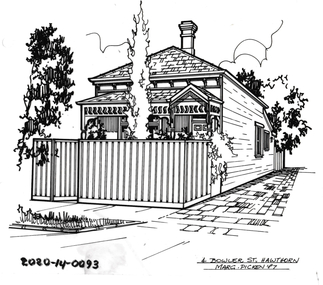 Drawing - Property Illustration, 4 Bowler Street, Hawthorn