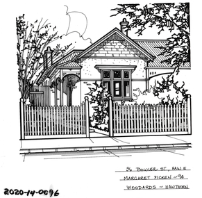 Drawing - Property Illustration, 36 Bowler Street, Hawthorn East