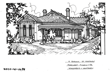 Drawing - Property Illustration, 4 Brook Street, Hawthorn