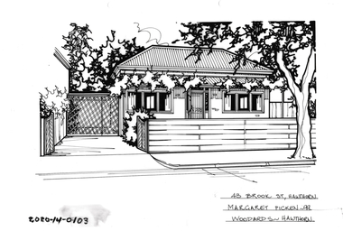 Drawing - Property Illustration, 43 Brook Street, Hawthorn