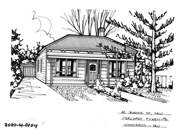 Drawing - Property Illustration, 46 Brook Street, Hawthorn