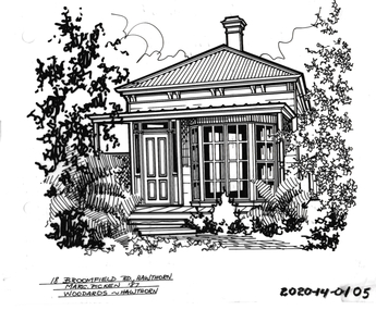 Drawing - Property Illustration, 18 Broomfield Road, Hawthorn East