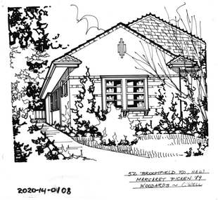 Drawing - Property Illustration, 52 Broomfield Road, Hawthorn East