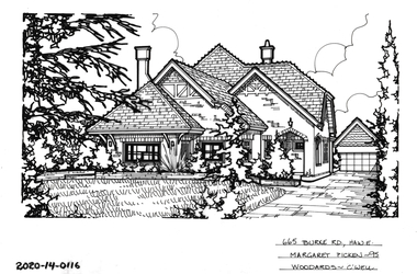 Drawing - Property Illustration, 665 Burke Road, Hawthorn East, 1995