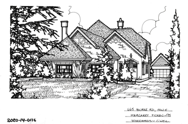 Drawing - Property Illustration, 665 Burke Road, Hawthorn East