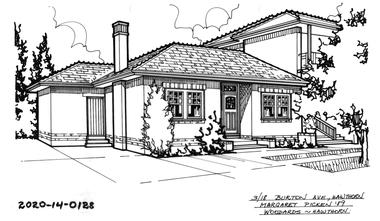 Drawing - Property Illustration, 3/18 Burton Avenue, Hawthorn